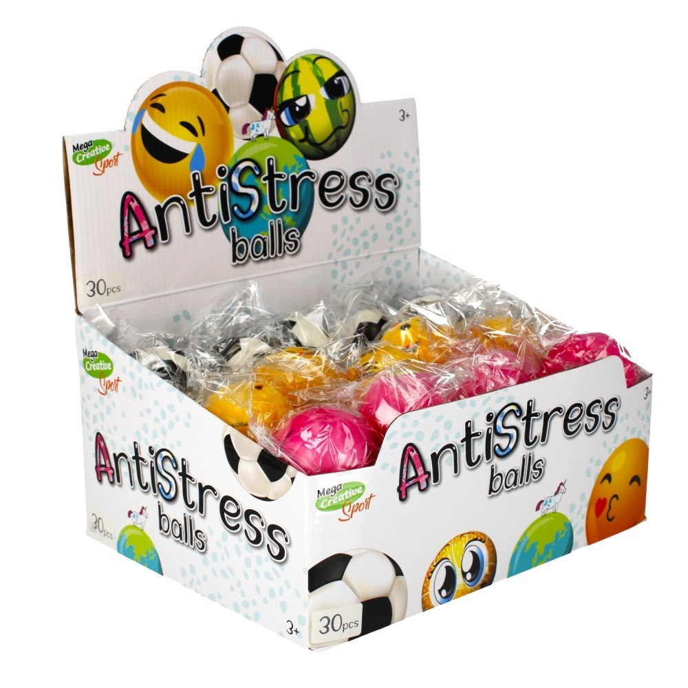 ANTI-STRESS-BALL 6 CM MEGA CREATIVE ANIMALS 489540